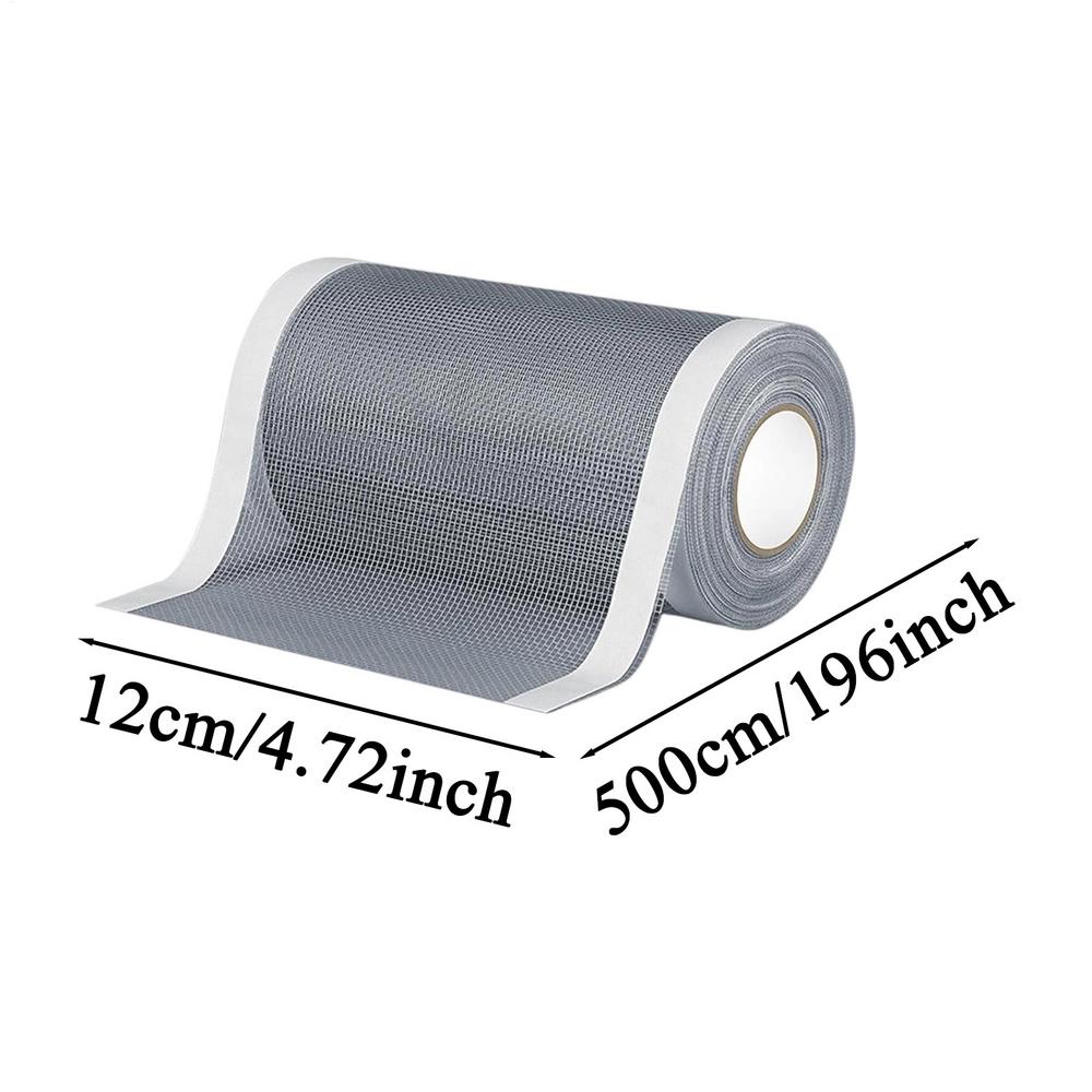 7X500CM/12X500CM Window Mesh Repair Tape Long Lasting Strong Adhesive High Density Screen Patch Tape Roll for Porch Sliding