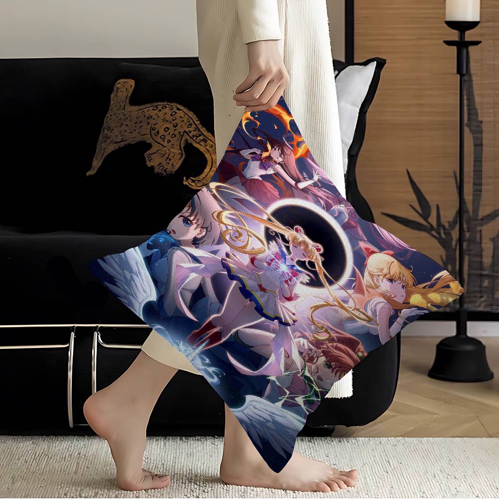 Anime Girl S-Sailor M-Moon Pillow Anime Pillow Sofa Bed Head Pillow Cover Cushion Cover 45x45 Cm Fashion