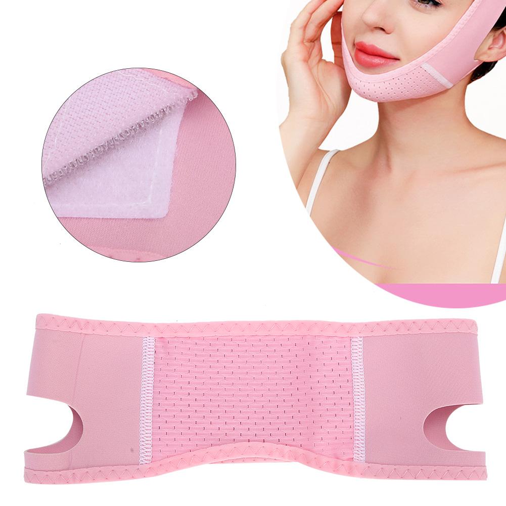 Adjustable Breathable Face Tightening Lifting Belt Elastic Face Shaping Slimming Bandage
