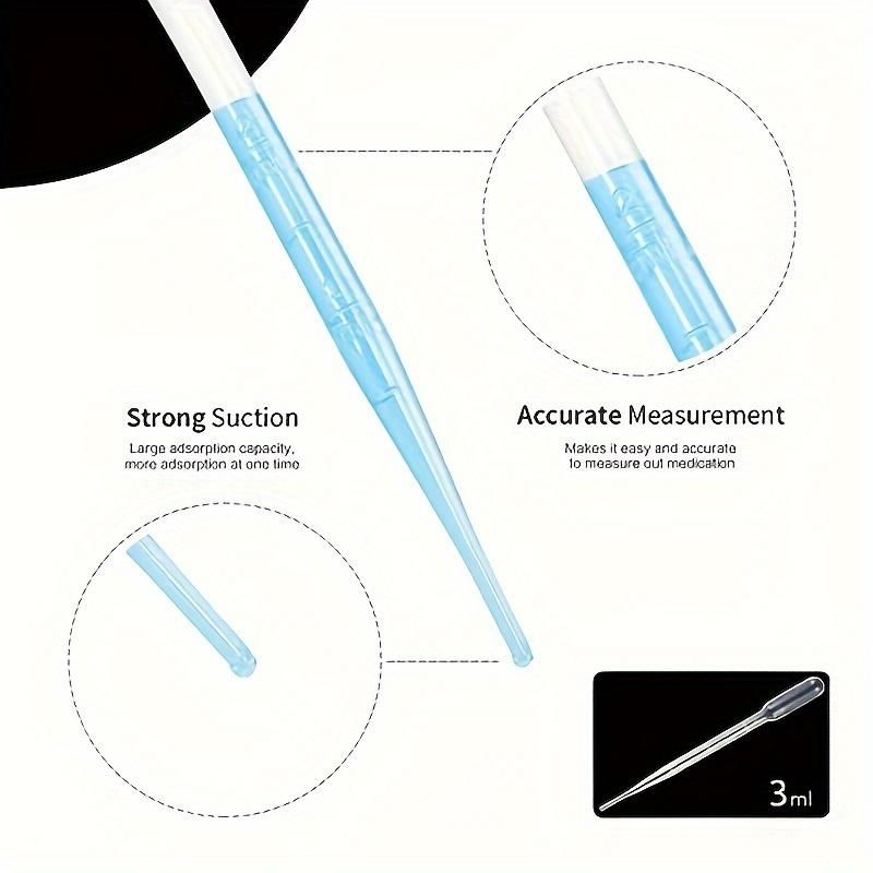 10pcs Hypoallergenic Plastic Transfer Pipettes for Essential Oils & Cosmetics - Disposable, Sterile Chemistry Experiment Dropper