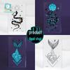 Leuchtende Schlangen- & Schmetterlings-Tattoo-Sticker - Wasserdicht für Festivals & Partys