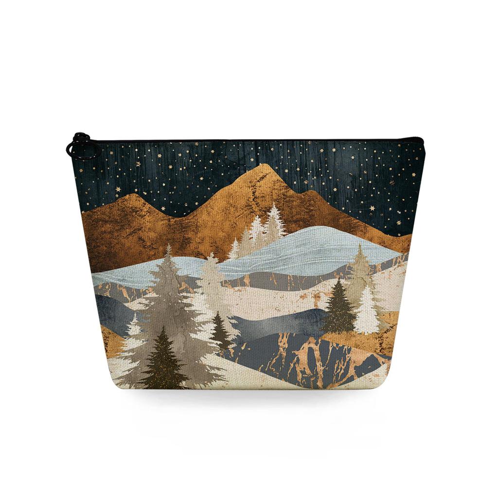Women Landscape painting Print Cosmetic Bag Toiletries Organize Travel Storage Case 6753