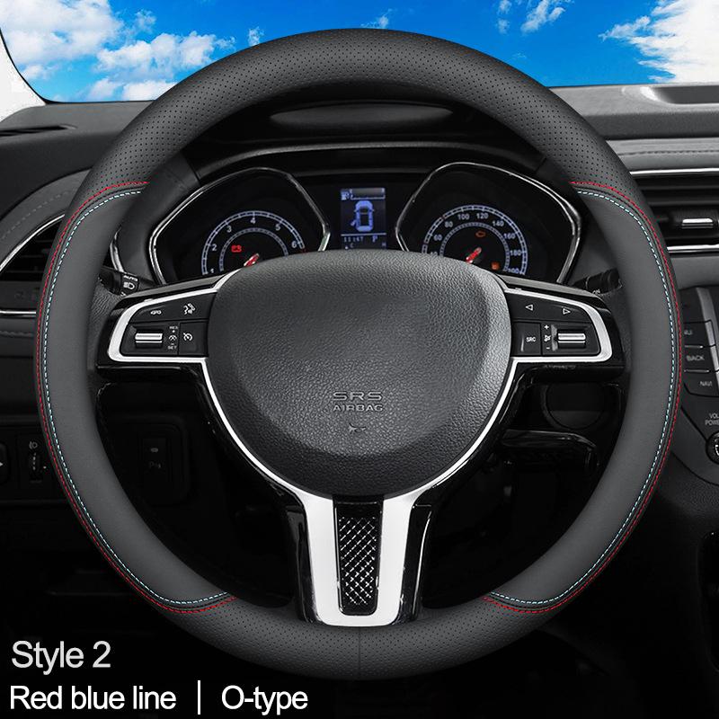 Car Steering Wheel Cover Wrap for JAC J7 JS3 JS4 2025 2025 2025 2025 D Type Steering-Wheel