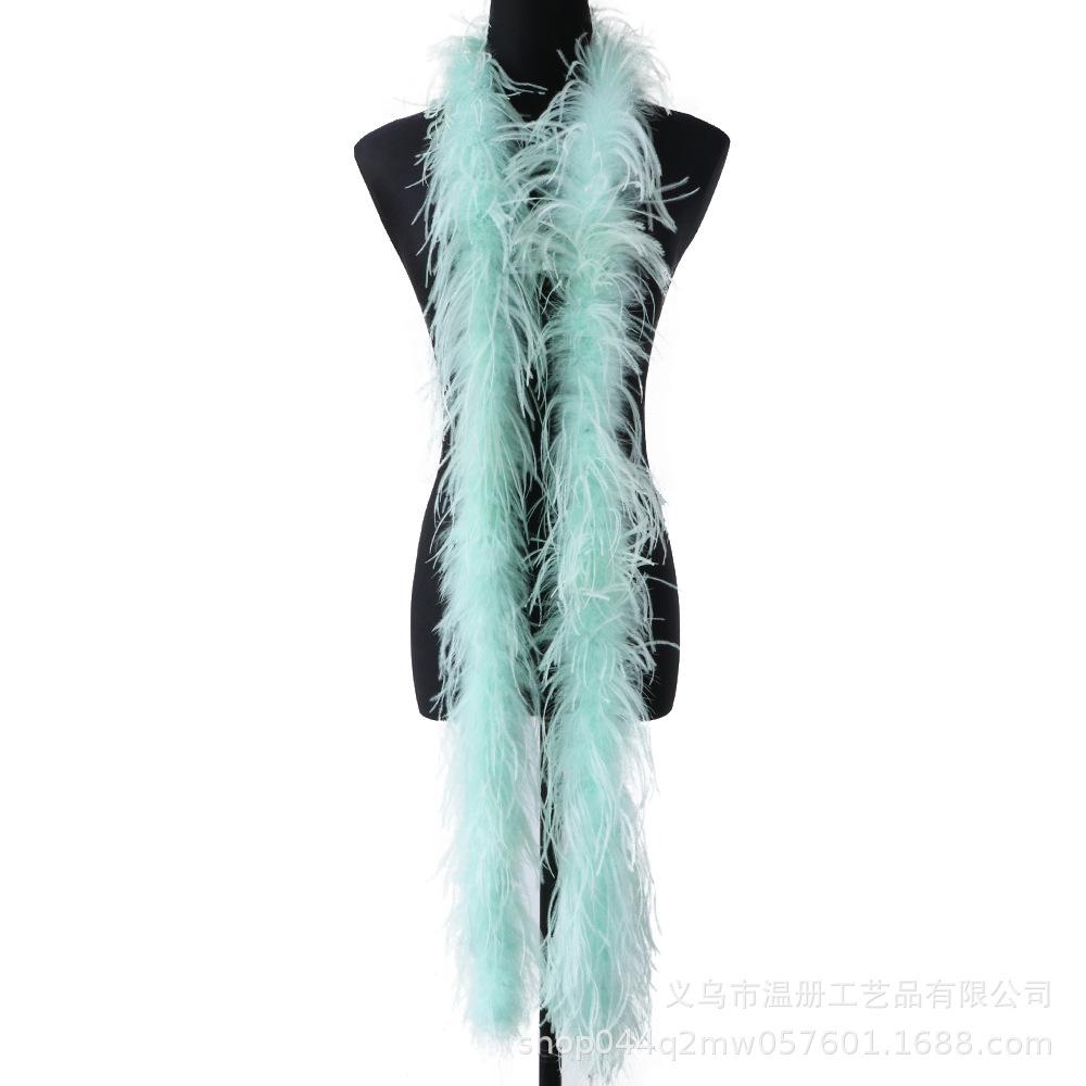 South African Ostrich Hair Top Performance Dress Raw Material Feather Top Diy Hat Scarf Down 2 Meters