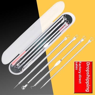 4-Piece Stainless Steel Acne and Blackhead Removal Needle Set