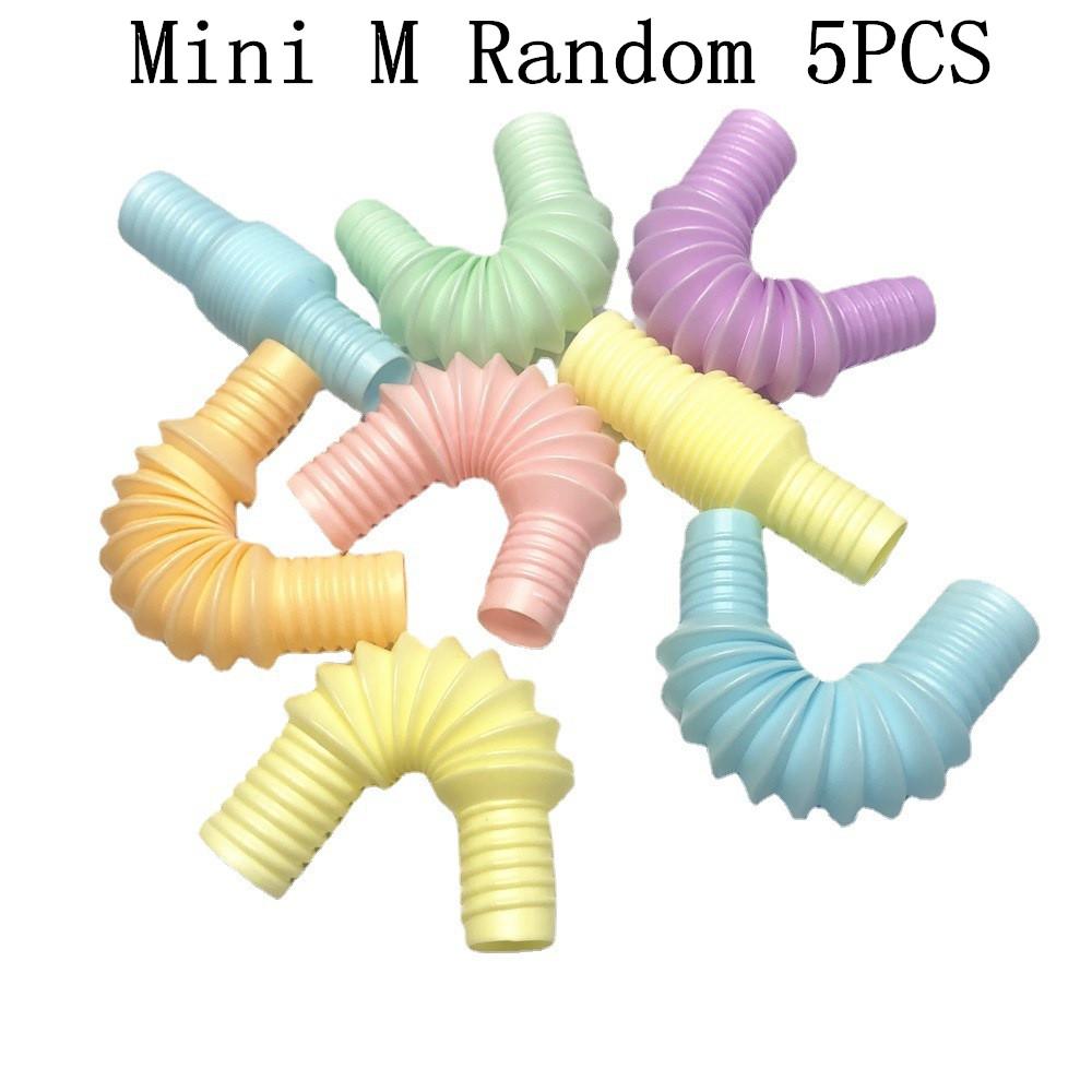 Colorful PopTelescopic Tube Stretching Corrugated Tube Children Adult Party Festival Stress Relief Toy