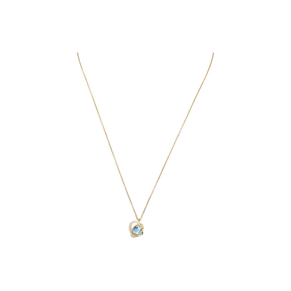 Swarovski Outstanding Glamorous Heart Necklace Women necklace Blue 5455037 Box (Random Color)