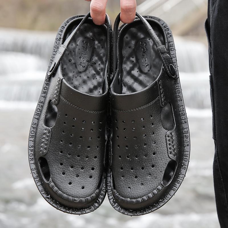 Men's Closed-Toe Non-Slip Summer Sandals & Slippers - Breathable, Soft Sole, Wear-Resistant Dual-Use Shoes