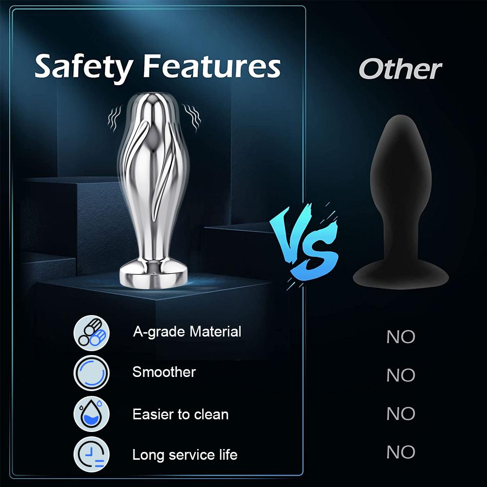 Bluetooth APP Anal Plug Vibrator Female Remote Control Clitoris Stimulator Metal Butt Plug Adult Supplies Sex Toys for Women