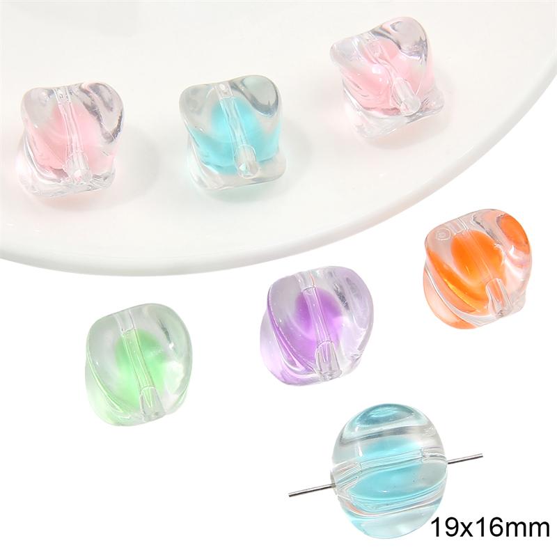 Acrylic Candy Beads Loose Spacer Beads for DIY Jewelry 10pcs