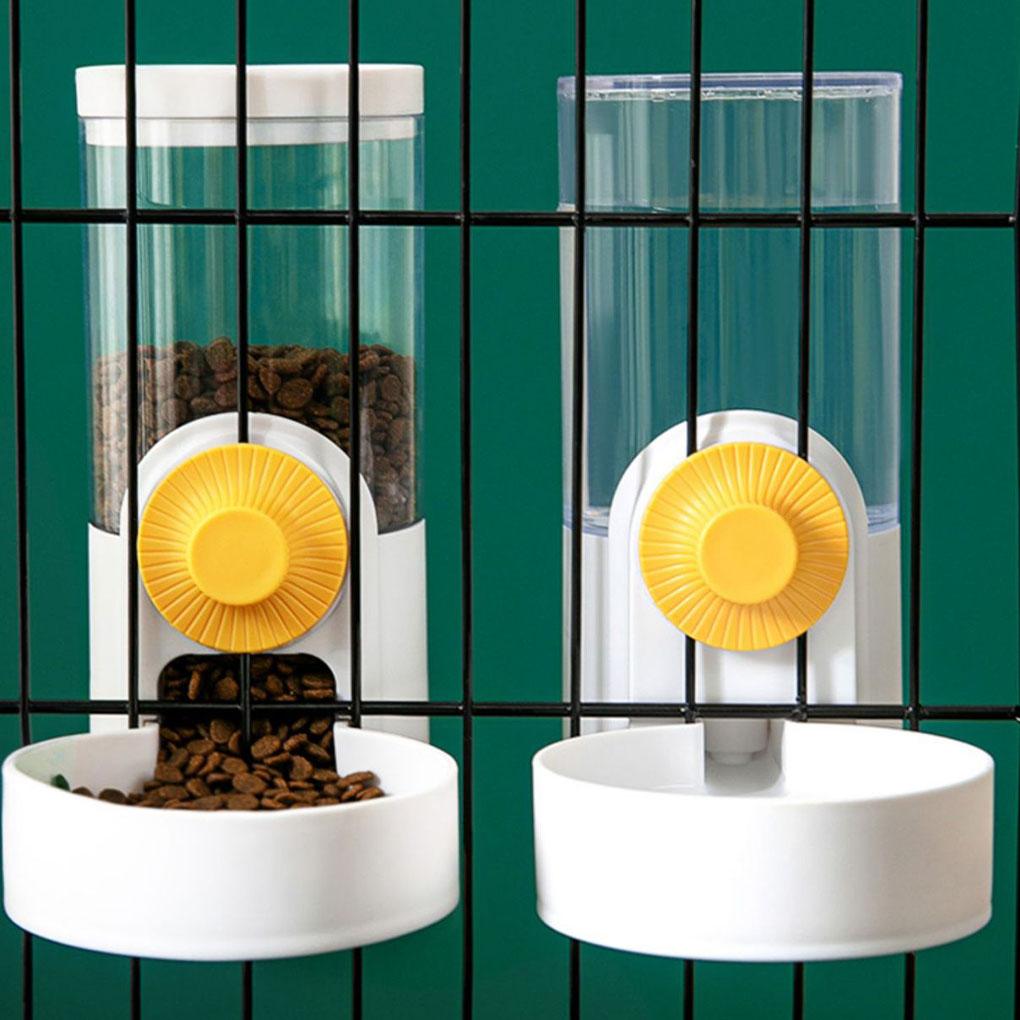 Dog Food Bowl High-Capacity Feeding For Furry Friend Pet Food Water Dispenser Hanging Water Feeder