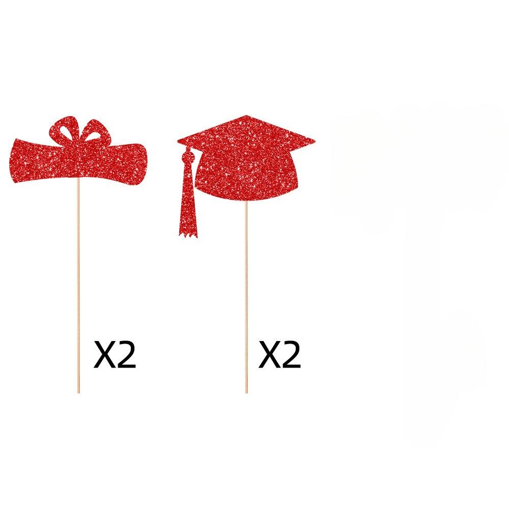 12pcs Graduation Ceremony Party Decoration Supplies, Vase Plugin, Graduation Season Venue Decoration Props