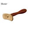 Deep Tissue Trigger Point Tool Brass Gua Sha Scraper, Long Handle Body Massage for Back Ergonomic Wand Neck, Meridian Relaxation Stick Self Care, Home