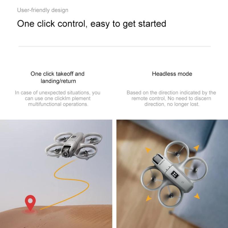 2025 NEUE D16 Mini-Drohne mit elektrisch einstellbarer 180° 8K HD-Kamera, WiFi, optischer Fluss, Tasche, Hindernisvermeidung, RC-Quadrocopter