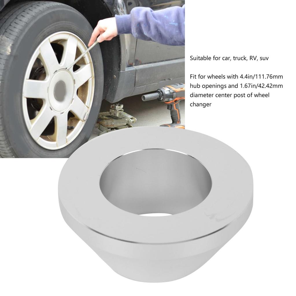 Manual Tire Changer Centering Cone Aluminum Wheel Balancer Hold Down Cone 1.67" Diameter Center Post for Car Truck