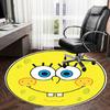 1pc SpongeBob SquarePants Round Carpet, Made of Polyester,Perfect for Decorating Office Chairs, Living Rooms,fplt176