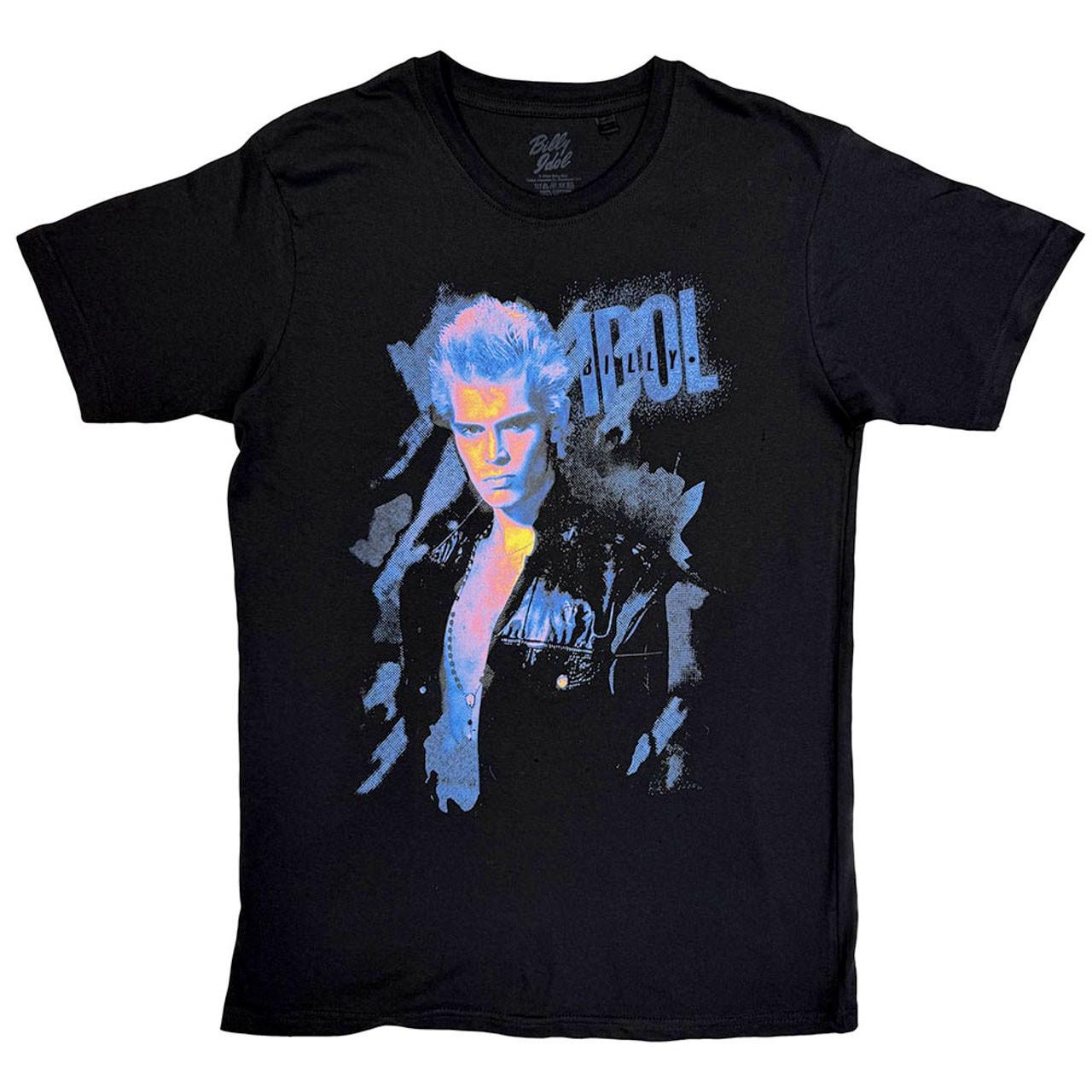 Billy Idol - Blue Profile - Black t-shirt L