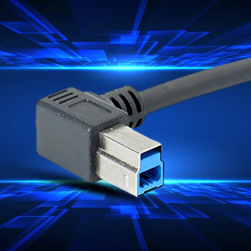USB3.0 B Male To USB3.0 Female Printer Extension Cable Screw Mount Panel for Industrial Printer Hard Drive Enclosure