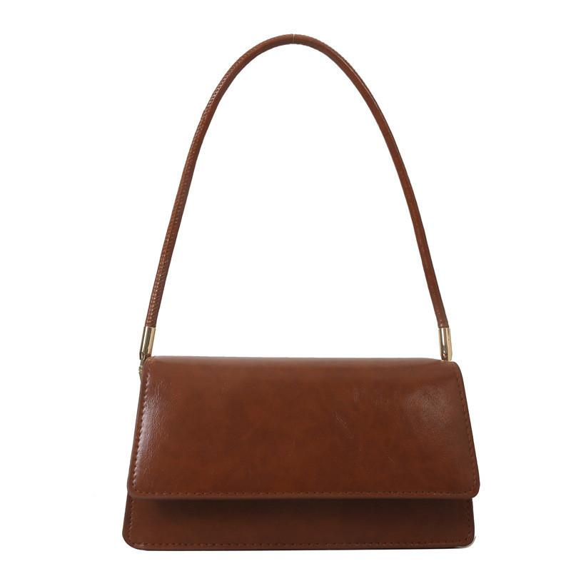 

Fashionable Mid-sized Square Bag With Magnetic Closure For Versatile Daily Use світло-коричневого кольору