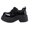Fashion Women's Thick Sole Single Shoes Autumn New Round Head Front Strap Thick Sole Anti-slip Wear-resistant Low-top Shoes