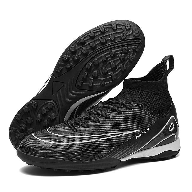 New foreign trade high-top football shoes adult AG long nails TF broken nails lawn training shoes football men and women