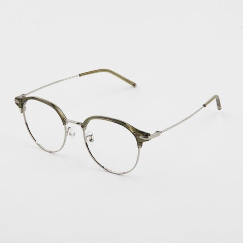 Men s and women s gold-rimmed two-tone office worker glasses frames G1197_Transparent
