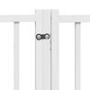 6 Piece Foldable White Dog Gate 480 cm Poplar Wood