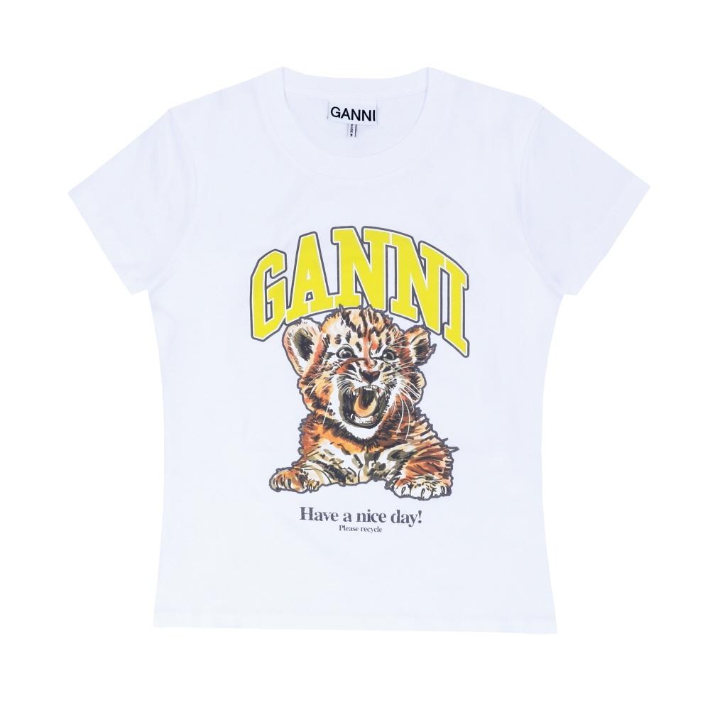Joom Trendmecca Watches Women's Ganni Baby Fit T Shirt Tiger Logo A1050258 Cm