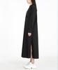 Row To Row Wrd036 Washed Fine Cotton Long Shirt Dress (Ash Black)