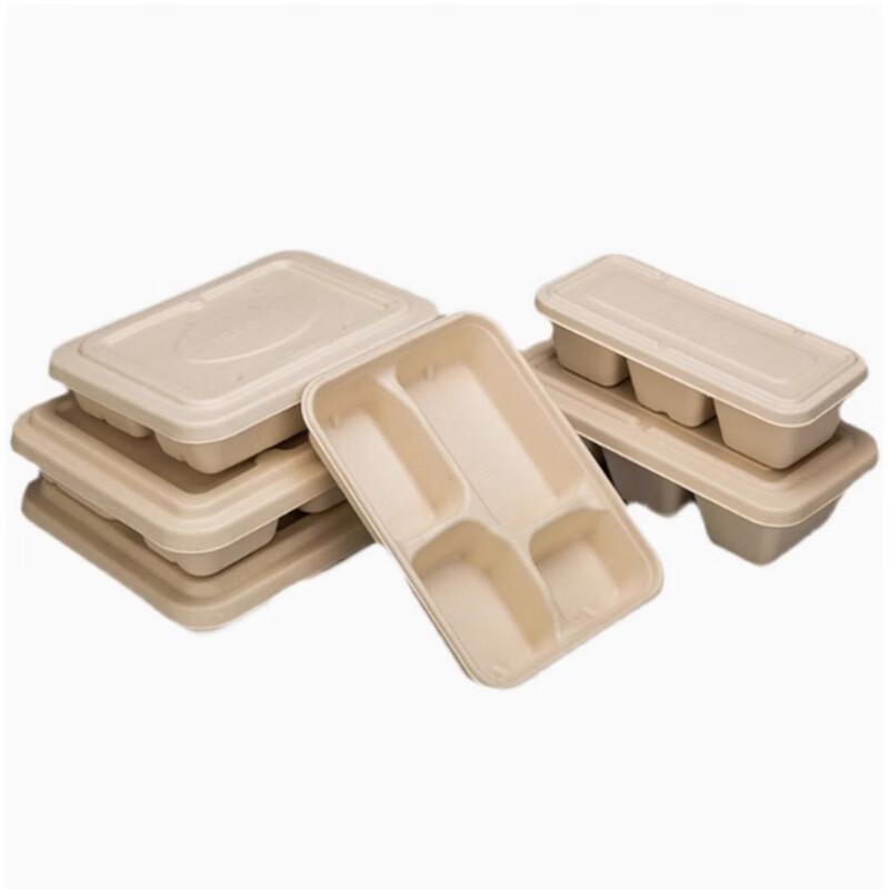 Disposable Thickened Pulp Lunch Box Set
