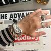 New Y2K Fashion Creative Men Women Soft Melting Silver Watch Luxury Streetstyle Irregular Shape Dial Unique Design Quartz Watch