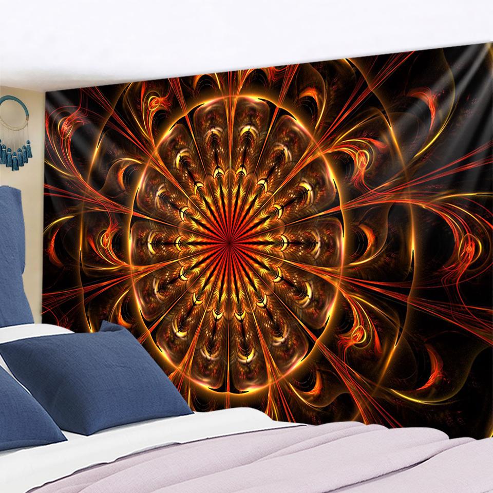 Wall Hanging Tissu Boheme Mandala Tapestry 3D Jade Home Decor Living Room Background Wall Carpet Cloth Hippie Blanket