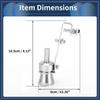 ARISELIFT 1 Set Turbo Sound Exhaust Muffler Pipe Whistle Rear Tail Pipe M Carbide Maker Aluminum Silver Tone for Bicycle