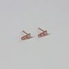 Less is more 14K gold triple earring