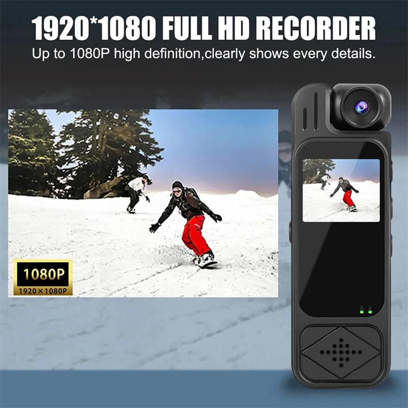 HD 1080P Mini-Kamera Tragbarer digitaler Videorecorder Getragene Polizei-Kleinkörperkamera Infrarot-Nachtsicht-Sport-DV-Camcorder