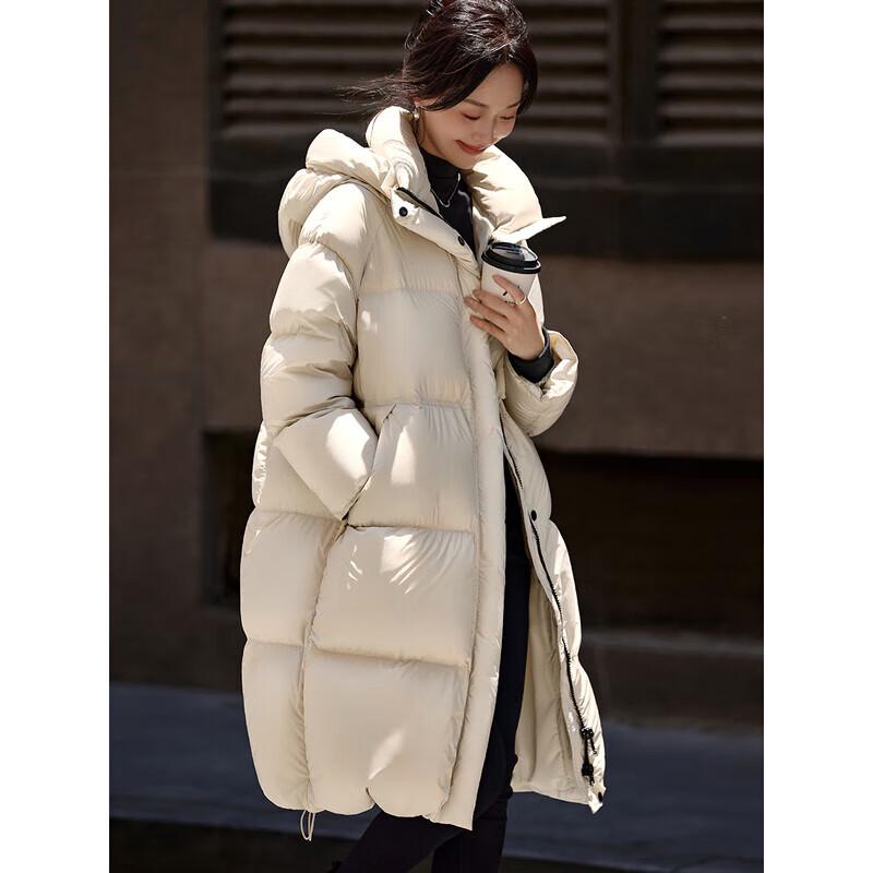 Mo Han Yi Mei Women's Hooded Duck Down Jacket