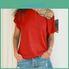 Hochwertige Damen Locker Bluse Lässiges Hemd Top Kurzarm Für Täglichen Komfort