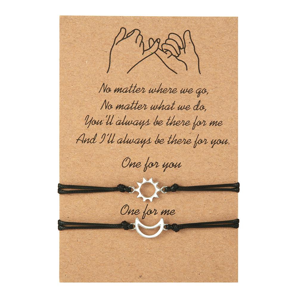 Adjustable Handmade Titanium Steel Heart Bracelets for Couples