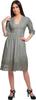 Moomaya Solid Midi Dress For Women Plus Size Lace Details Clothing Summer