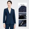 Navy Blue Women's Business Casual Suit Set for Professionals
