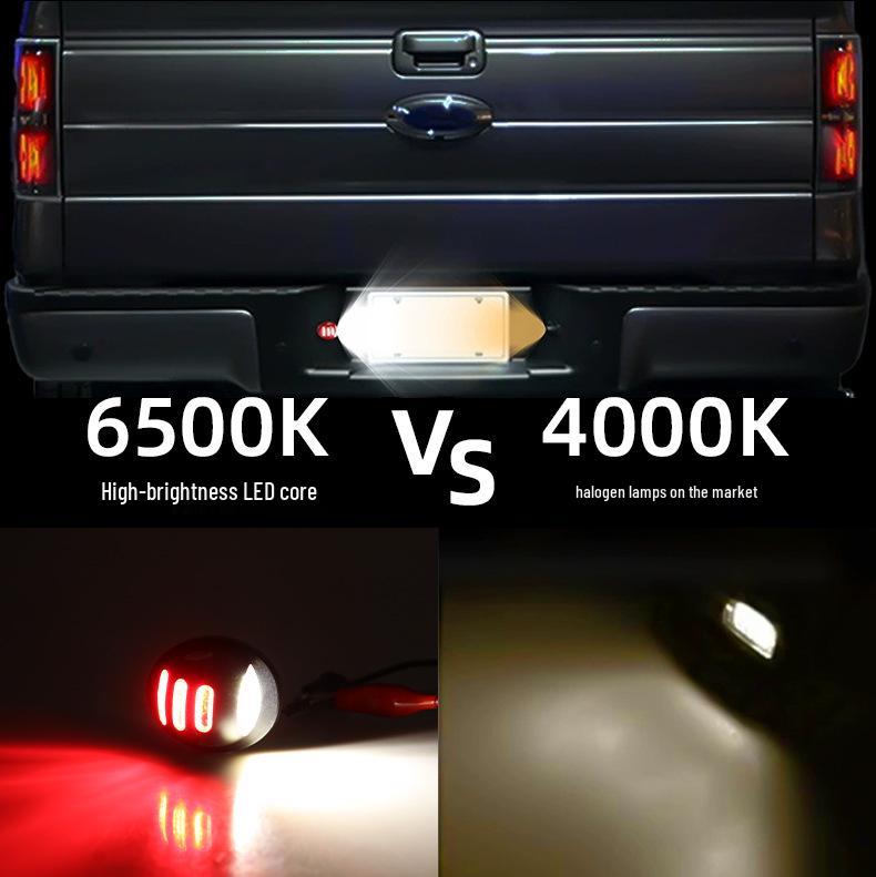 Dual Color LED License Plate Light for Ford F150/F250/F350 – Red & White