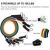Resistance Bands - 11pcs - Stainless Steel - Latex - Mixed