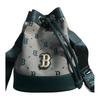 New MLB Polyester Shoulder Bag Crossbody Bag Women's Matcha Gray 7ACRMDE4N-43BGL