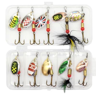 Zmart Spoon Lure Spinner 2.5-4 G 10 Pcs Fishing Wobbler