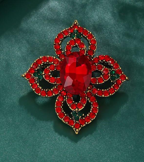 

Элегантная акриловая брошь с гальваническим покрытием для женщин - Стильная булавка для шарфа и аксессуар для одежды, корсаж