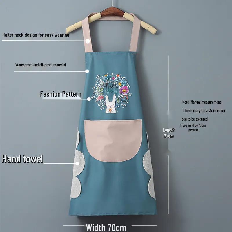 Women's Fashion Waterproof & Oil-Proof Apron: Stylish Kitchen and Cooking Workwear with Free Shipping