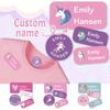 Trees 140Pcs Custom Waterproof Name Tags Stickers Cartoon Style Nakrjki Na Ubrania Imieautocollants Personnalisés Prenom