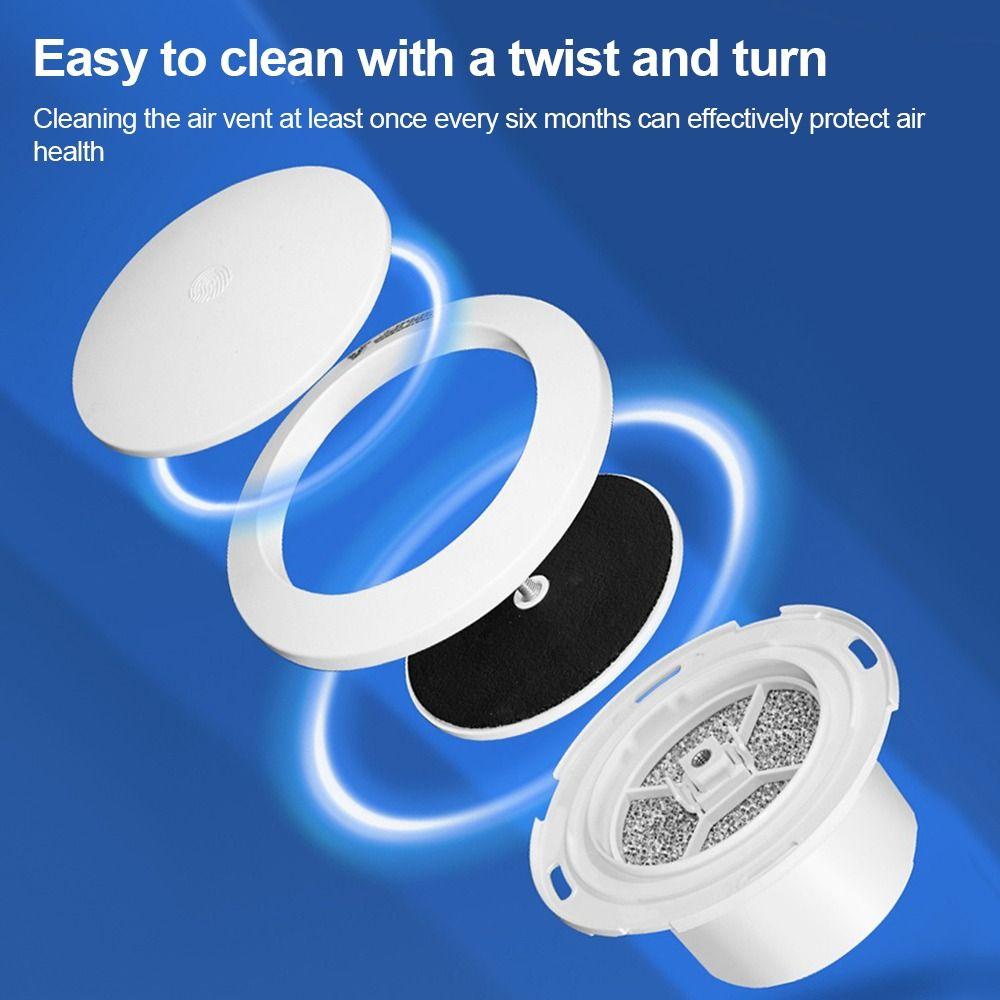 Round Shape Adjustable Exhaust Outlet Air Ventilation Cover  Bathroom Ventilation