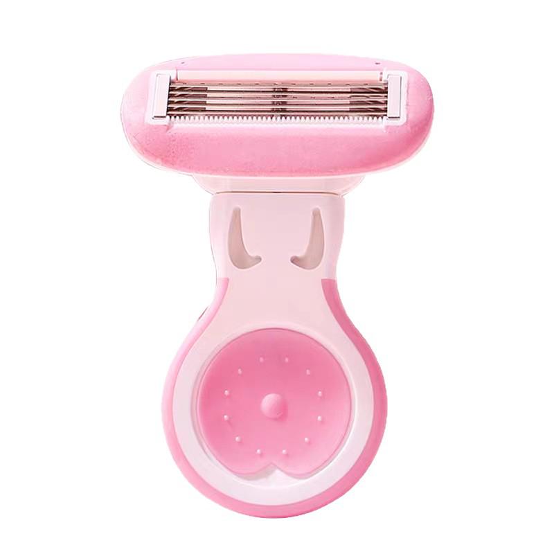 Women's Portable Large Soap Head Razor for Safe, Painless Shaving of Legs, Underarms, and Private Areas.