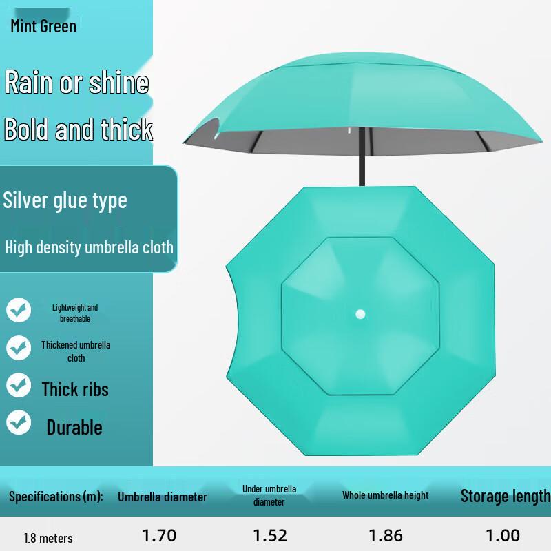 OEING Outdoor Fishing Umbrella with Universal Pole